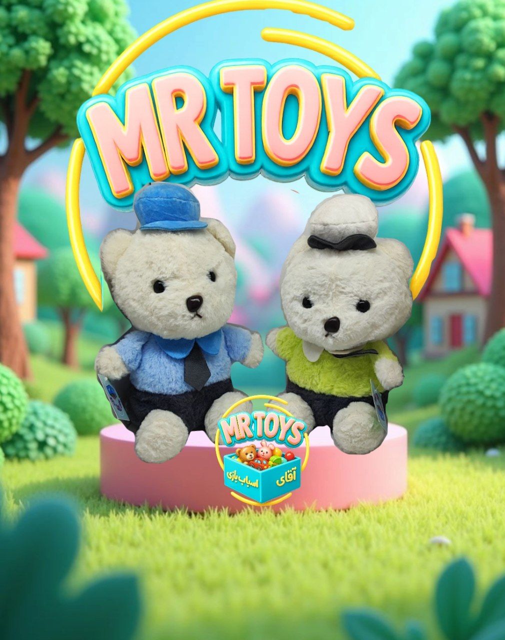 خرس کلاه دار کروات دار